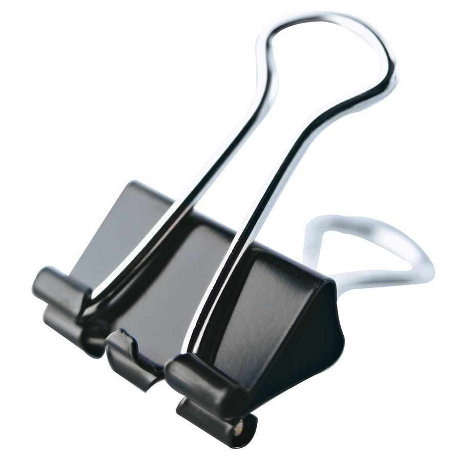 Office Depot Brand Binder Clips Small 34 Wide 38 Capacity Black Pack Of ...