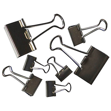 Office Depot Brand Binder Clips Assorted Sizes Silver Pack ...
