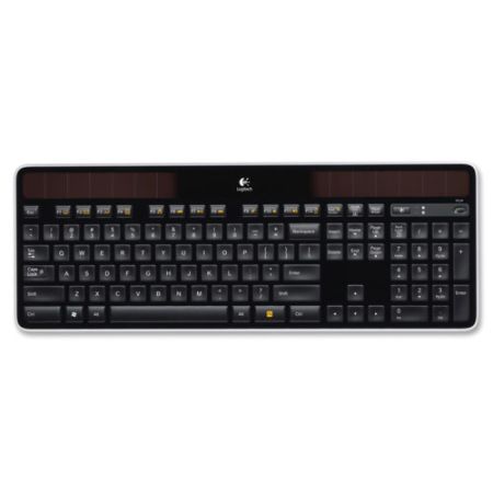 Logitech&reg; K750 Wireless Solar Keyboard For PC, Black
