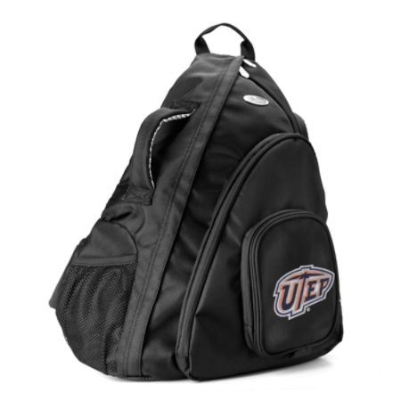 Denco Sports Luggage Travel Sling With 13.5" Laptop Pocket, UTEP Miners, 19"H x 12"W x 13"D, Black