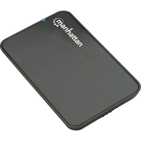 Manhattan Hi-Speed USB, SATA, 2.5" Drive Enclosure, Black