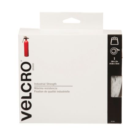 VELCRO&reg; Brand Industrial Strength Tape, 2" x 15', White
