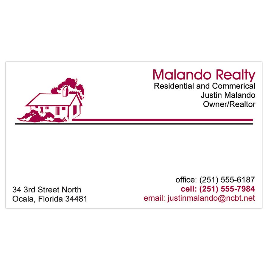 2 Color Textured Print Business Cards