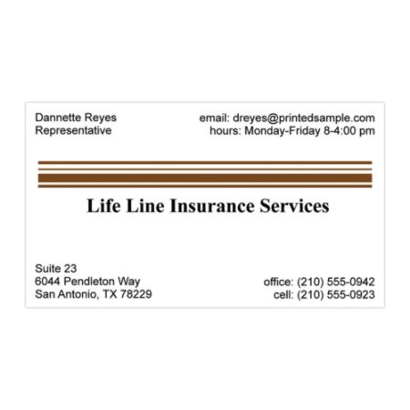 2-Color Textured-Print Business Cards, Traditional, 80 Lb. Bright White Linen, 4/0, 3 1/2" x 2", Box Of 250