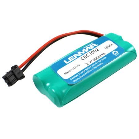 Lenmar&reg; CBC1002 Nickel-Metal Hydride Cordless Phone Battery, 2.4 Volts, 800 mAh Capacity