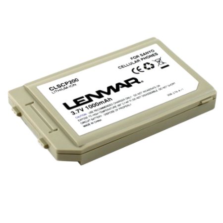 Lenmar&reg; CLSCP200 Lithium-Ion Cellular Phone Battery, 3.6 Volts, 1000 mAh Capacity