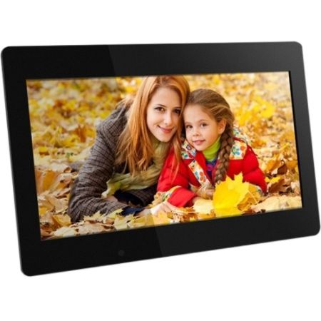 Aluratek ADMPF118F 18.5" Digital Photo Frame, 18.75"H x 1.25"W x 12.75"D, Black