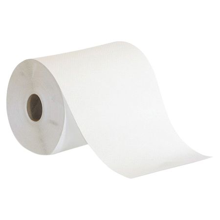 Georgia-Pacific Nonperforated Roll Towels, Preference&reg;, 7 7/8" x 350', 95% Recycled, White, Case Of 12 Rolls