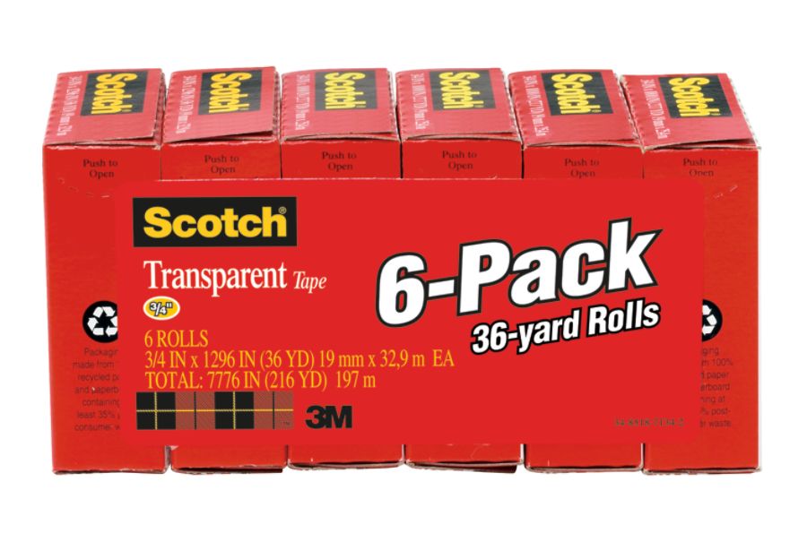 Scotch Transparent Tape 1 Core 34