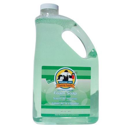 Genuine Joe Antibacterial Foaming Hand Soap Refill, 64 Oz. Bottle