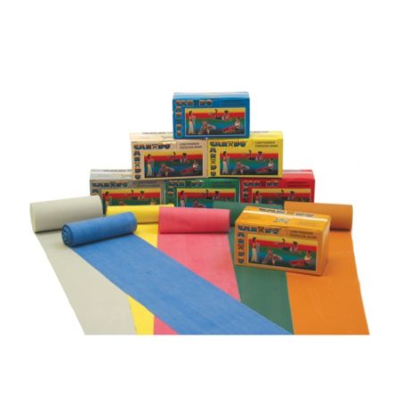 Cando&reg; Low Powder Exercise Band, Heavy, Blue