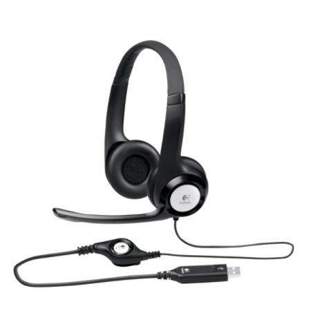 Logitech&reg; ClearChat Comfort USB&trade; Over The Ear Headset With Microphone