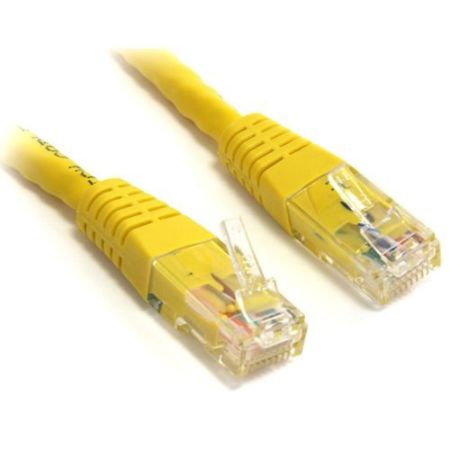 StarTech.com 7 ft Cat 6 Yellow Molded Gigabit Crossover RJ45 UTP Cat6 Patch Cable