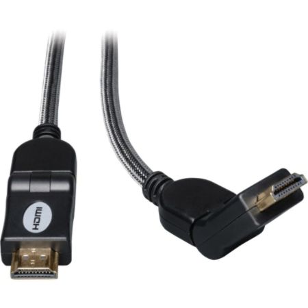 Tripp Lite High Speed HDMI Cable with Swivel Connectors Ultra HD 4K x 2K Digital Video with Audio (M/M) 3ft