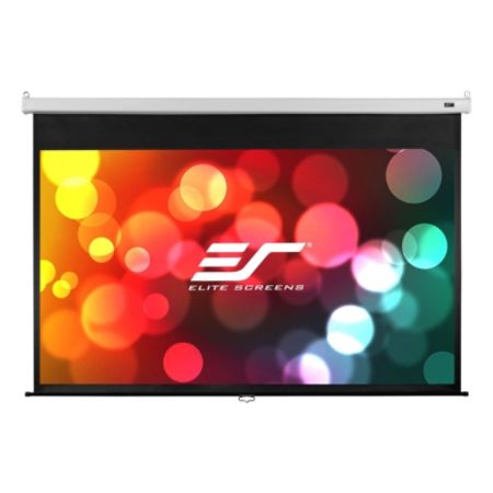 Elite Screens M100VSR-Pro Manual SRM Pro Ceiling/Wall Mount Manual Pull Down Projection Screen (100" 4:3 Aspect Ratio) (MaxWhite FG)