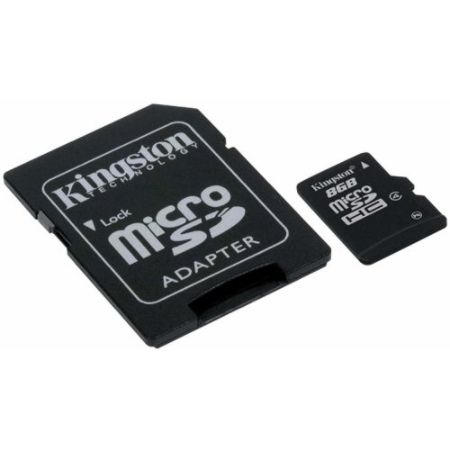 Kingston&reg; 8GB MicroSD Flash Card Class 4