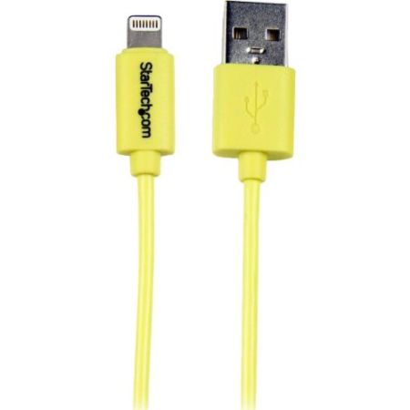 StarTech.com 1m (3ft) Yellow Apple 8-pin Lightning Connector to USB Cable for iPhone / iPod / iPad