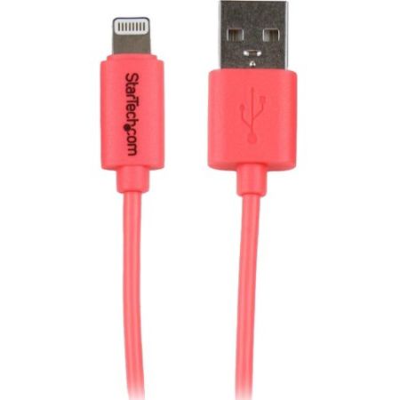 StarTech.com 1m (3ft) Pink Apple 8-pin Lightning Connector to USB Cable for iPhone / iPod / iPad