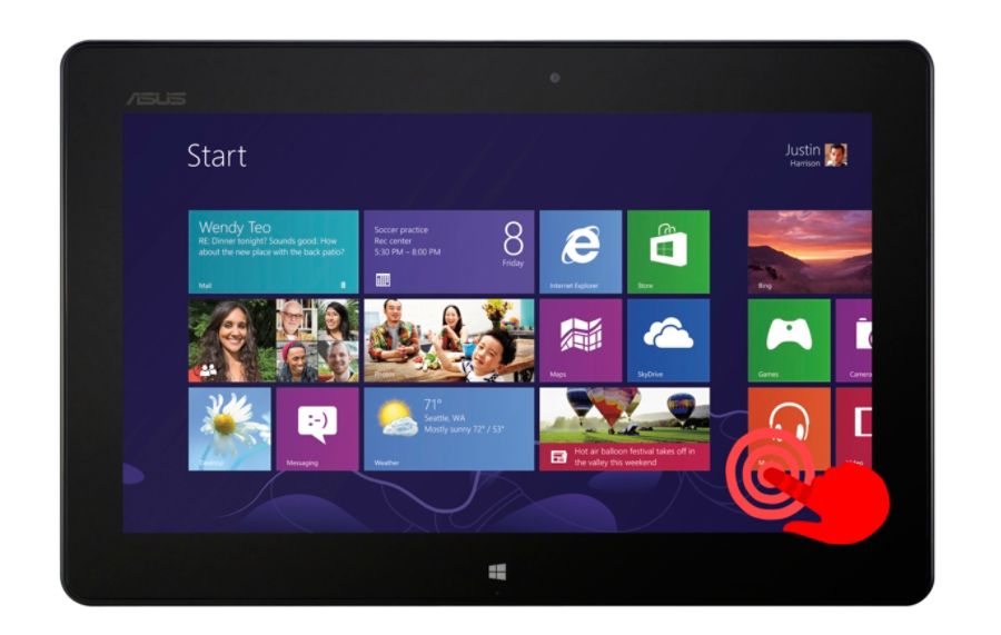 ASUS&reg; VivoTab RT TF600T Tablet Computer With NVIDIA Tegra 3 Processor & Keyboard Dock