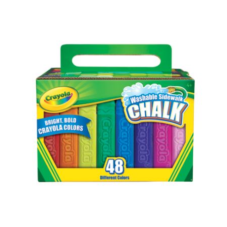 chalk crayola assorted washable sidewalk colors pack