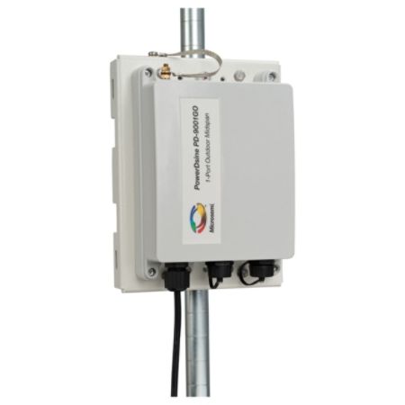 Microsemi Outdoor 1-port, 60W, 10/100/1000 BaseT Midspan, AC Input