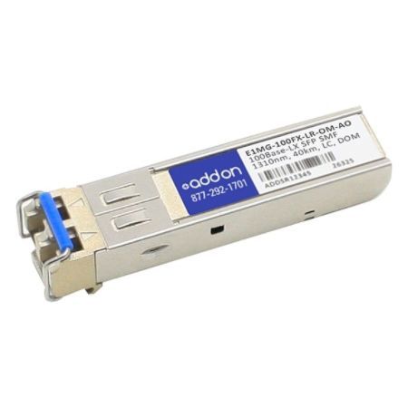 AddOn Brocade E1MG-100FX-LR-OM Compatible TAA Compliant 100Base-LX SFP Transceiver (SMF, 1310nm, 40km, LC, DOM)
