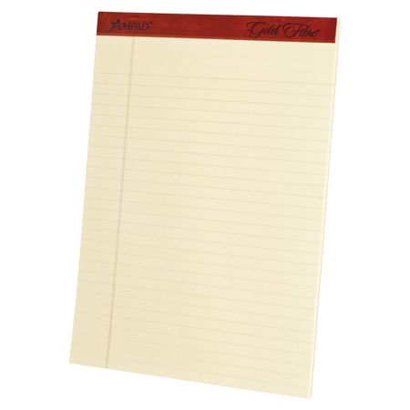 Ampad&reg; Esselte Retro Legal Pads, 8 1/2" x 11 3/4", Ivory, 50 Sheets Per Pad, Pack Of 4 Pads