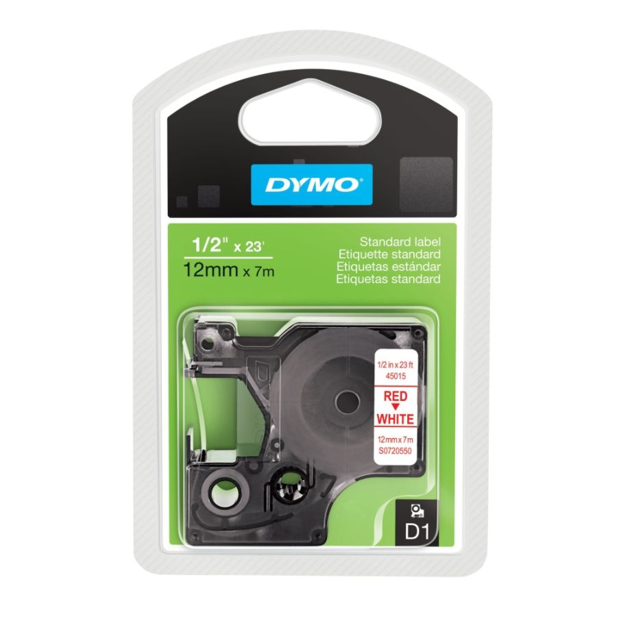 DYMO D1 45015 Red On White