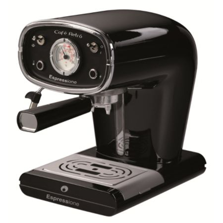 Espressione Cafe Retro Espresso Machine, Black