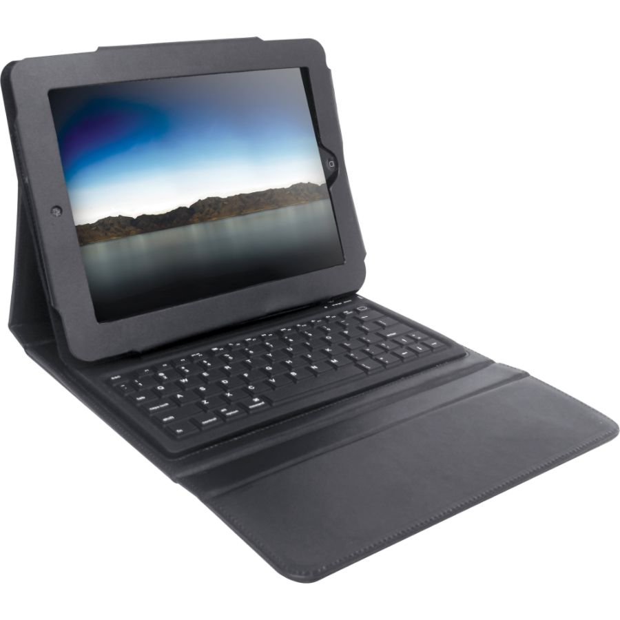 Vivitar&reg; Portfolio With Keyboard For iPad&reg; 2, Black