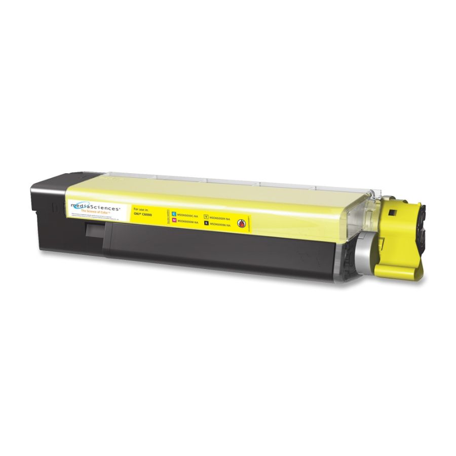 Media Sciences&reg; MDA40028 (OKI 43324466) Yellow Toner Cartridge