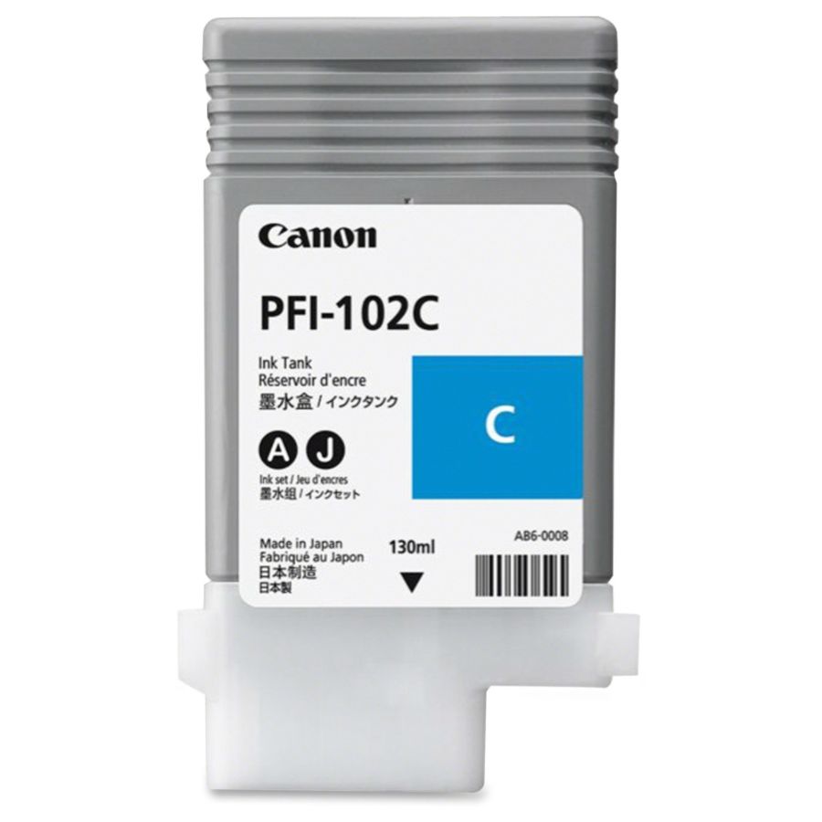 Canon Cyan Ink Tank For imagePROGRAF iPF500, iPF600, and iPF700 Printers