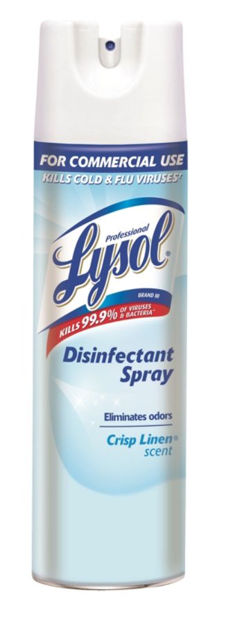 Lysol&reg; Disinfectant Spray, Crisp Linen Scent, 19 Oz.