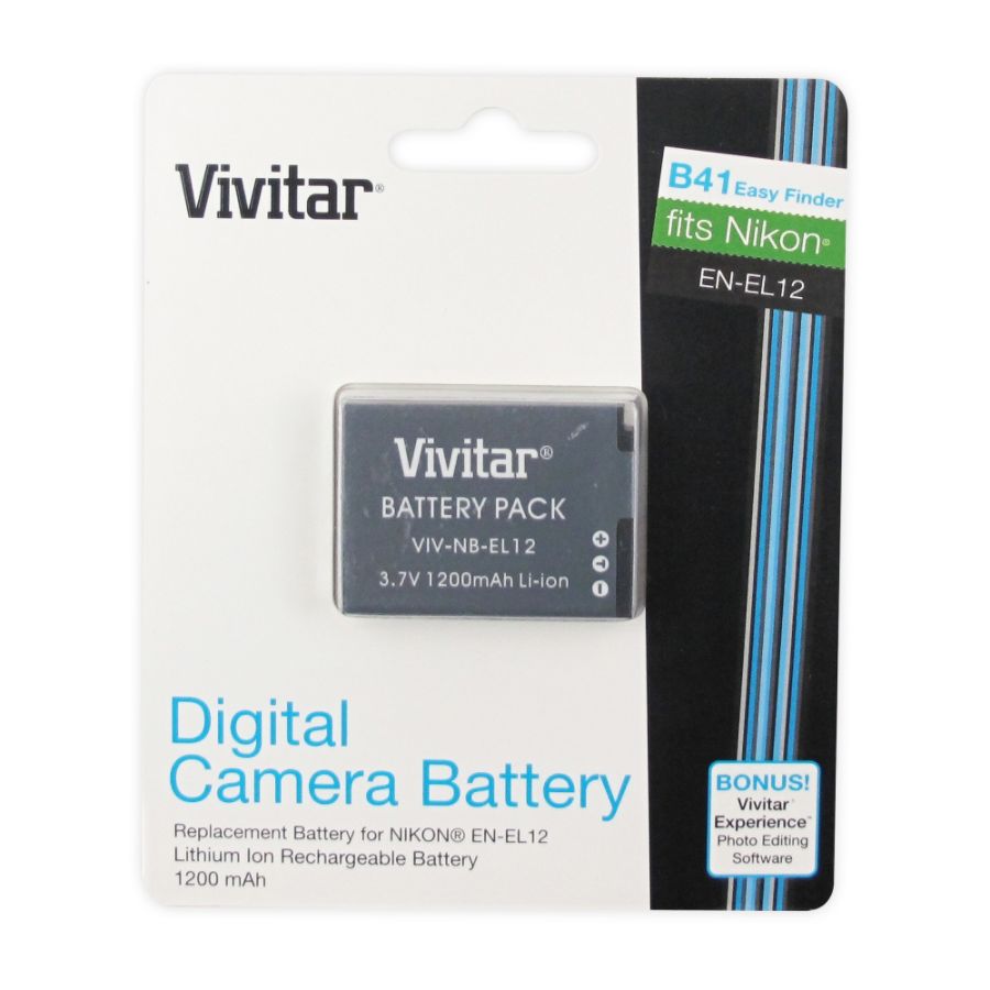 Vivitar&reg; VIV-NB-EL12-2 Rechargeable Battery For Nikon Digital Cameras