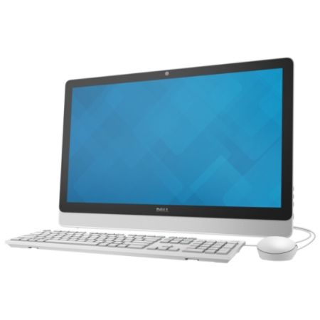 Dell Inspiron 24 3000 24-3455 All-in-One Computer - AMD E-Series E2-7110 1.80 GHz - Desktop - White
