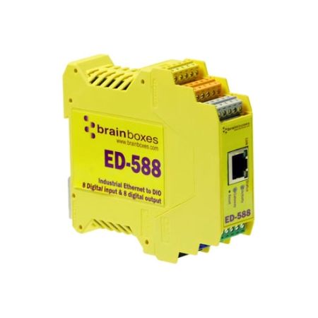 Brainboxes ED-588 Ethernet to Digital IO 8 Inputs + 8 Outputs