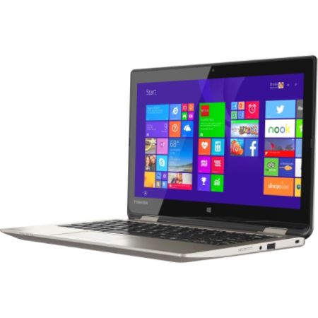 Toshiba Satellite Radius 11 L10W-B-1200 Tablet PC - 11.6" - TruBrite - Wireless LAN - Intel Celeron N2840 Dual-core (2 Core) 2.16 GHz - Satin Gold