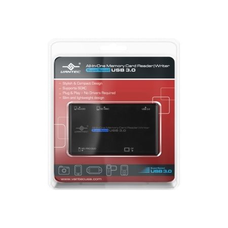 Vantec All-In-One Memory Card Reader/Writer SuperSpeed USB 3.0