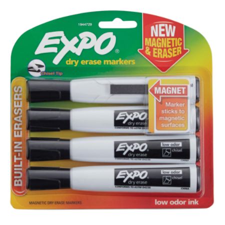 erase dry markers magnetic eraser expo chisel tip ink pack depot office officedepot