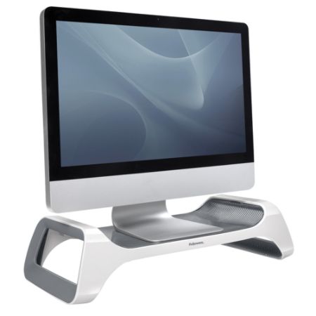 Fellowes&reg; I-Spire Series Monitor Lift, 4.88"H x 8.88"W x 20"D, Gray/White