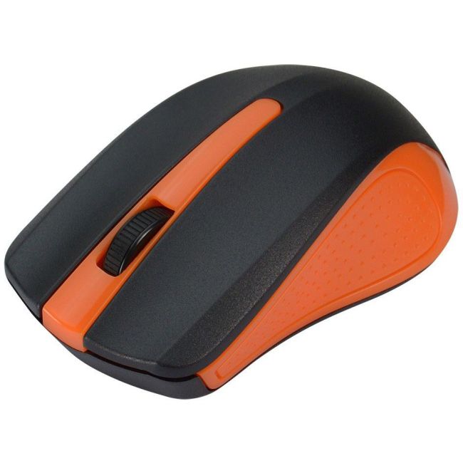 SIIG 6 Button Ergonomic Wireless Optical Mouse Orange by Office Depot