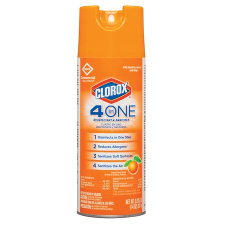 Clorox 4-In-1 Disinfectant And Sanitizer Spray, 14 Oz