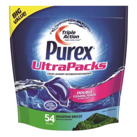 Purex&reg; UltraPacks&reg; Laundry Detergent, Mountain Breeze, Pack Of 54