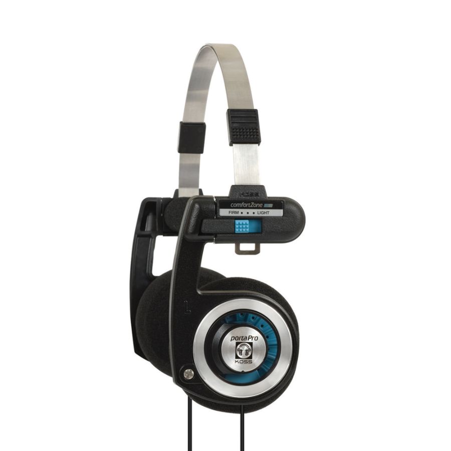 Koss Porta Pro Classic Portable On-Ear Headphones, Black