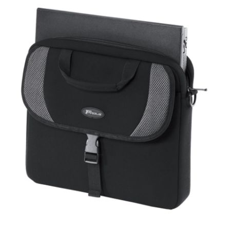 Targus&reg; Notebook Computer Slip Case, 11.5"H x 13.5"W x 2.2"D, Black/Gray