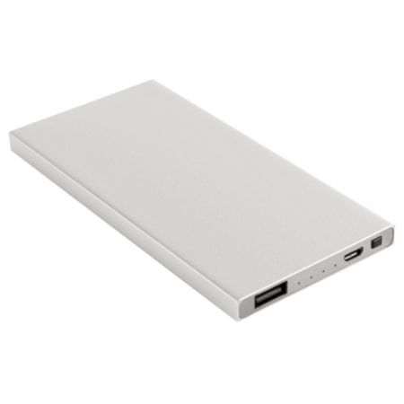 Ativa&reg; Rechargeable Power Bank, 4000 mAh, Silver