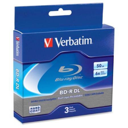 Verbatim - 3-Pack 6x BR-R DL Disc Spindle