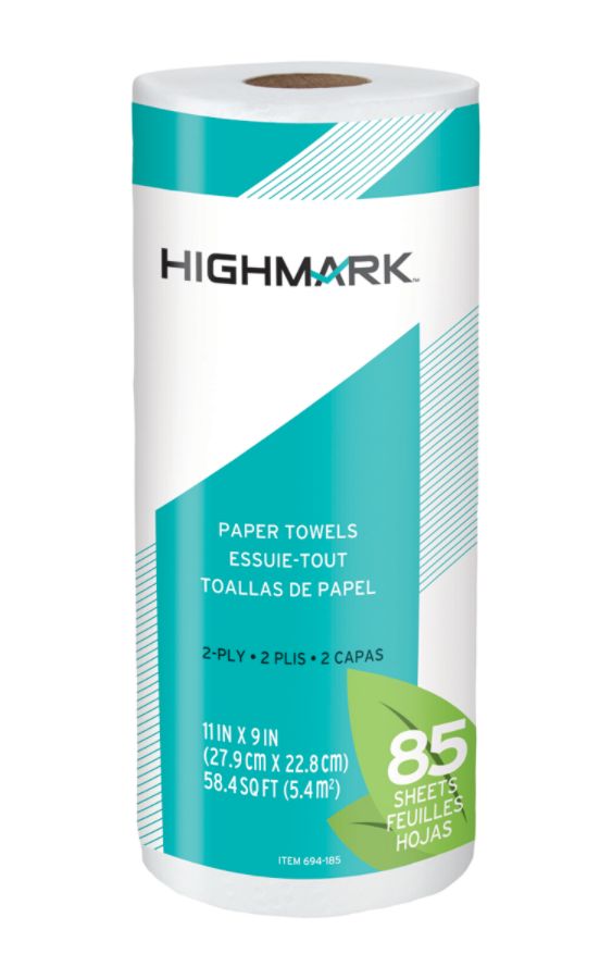 Highmark Brand 100percent Recycled Paper Towels