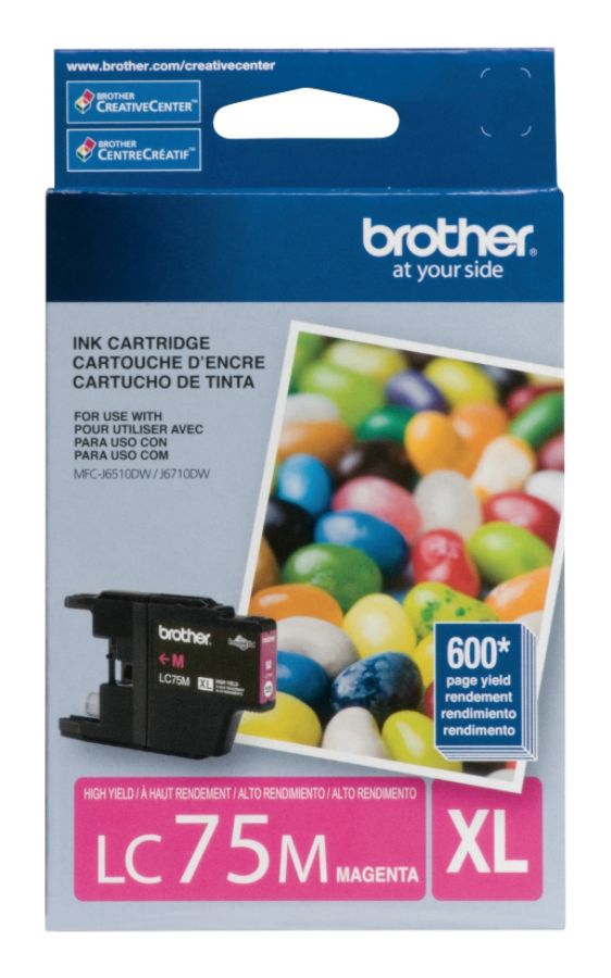 Brother LC75M High Yield Magenta Ink