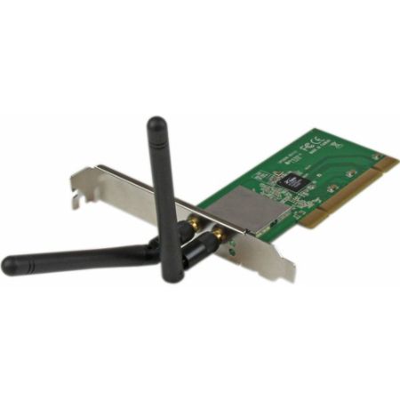 StarTech.com PCI Wireless N Adapter - 300 Mbps PCI 802.11 b/g/n Network Adapter Card - 2T2R 2.2 dBi